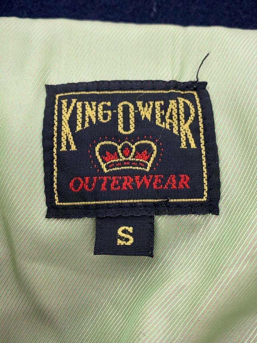 king o wear/S/ウール/ネイビー/無地/五角形talonジップ_画像3