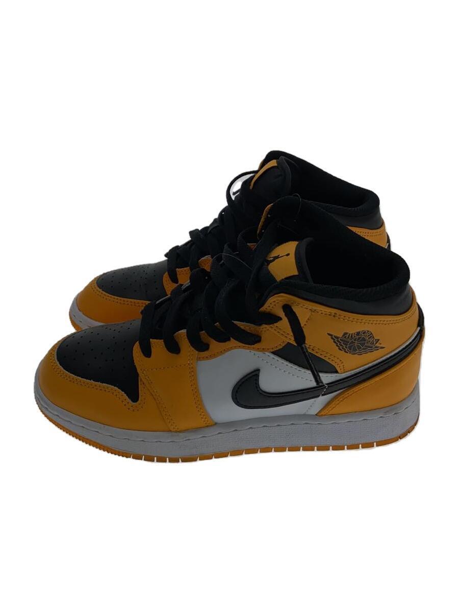 NIKE◆AIR JORDAN 1 MID GS_エア ジョーダン 1 MID GS/23cm/YLW