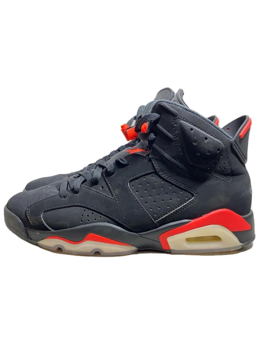 NIKE◆AIR JORDAN 6 RETRO/エアジョーダンレトロ/ブラック/384664-060/27cm/BLK