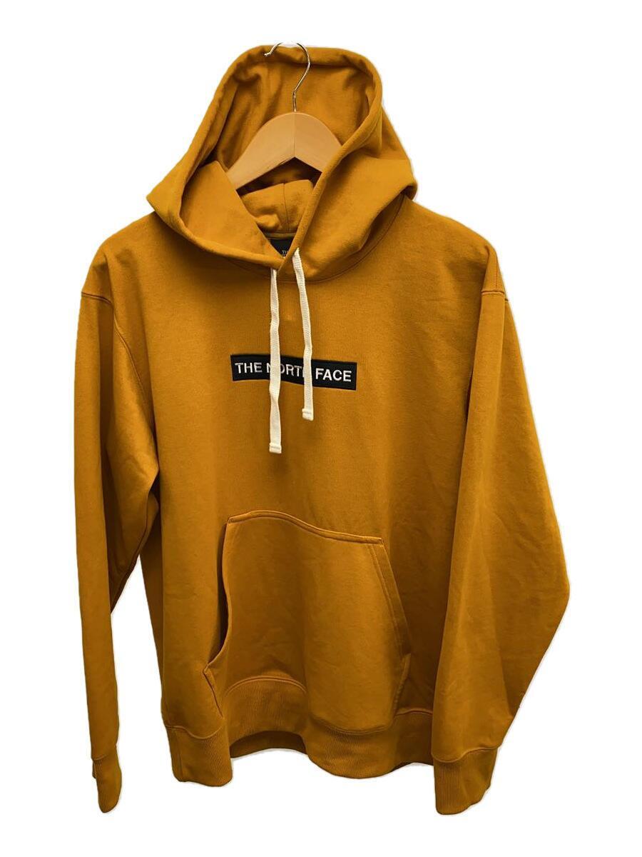 THE NORTH FACE◆BOX LOGO HOODIE_ボックスロゴフーディ/L/ポリエステル/YLW