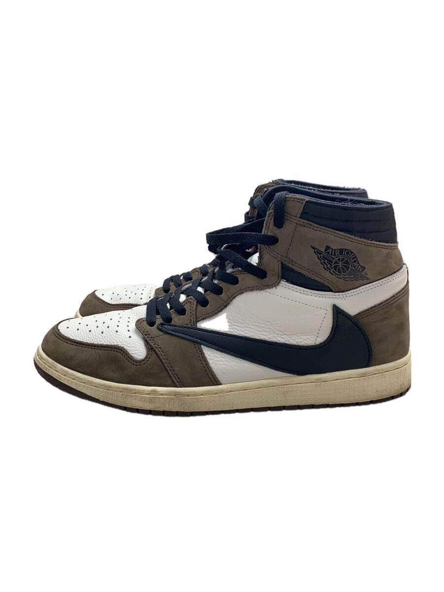 NIKE◆AIR JORDAN 1 HIGH OG TS SP/エアジョーダン1ハイ/ホワイト/CD4487-100/30cm