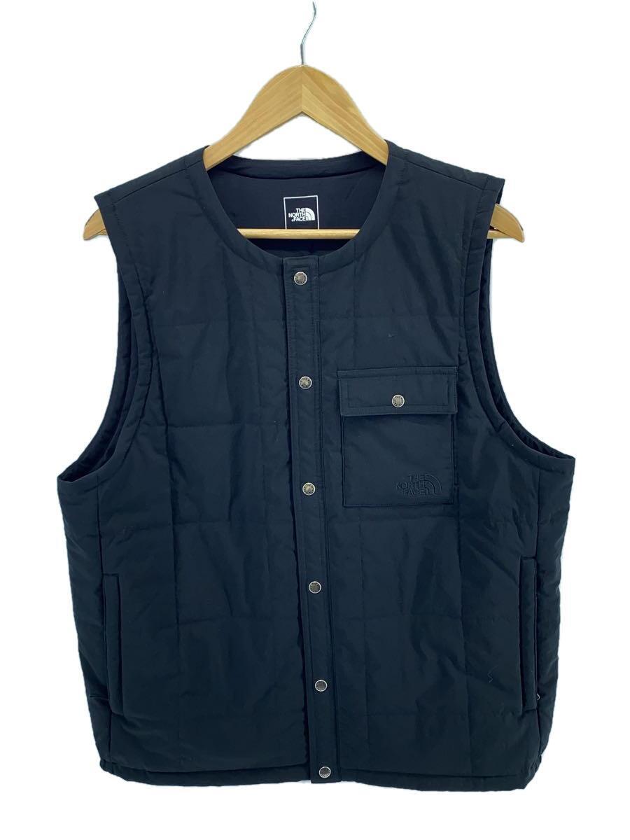 THE NORTH FACE◆MEADOW WARM VEST_メドウウォームベスト/NY82330/L/ポリエステル/ブラック_画像1