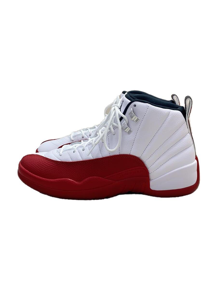 NIKE◆Air Jordan 12 Cherry/ハイカットスニーカー/28cm/ホワイト/CT8013-116