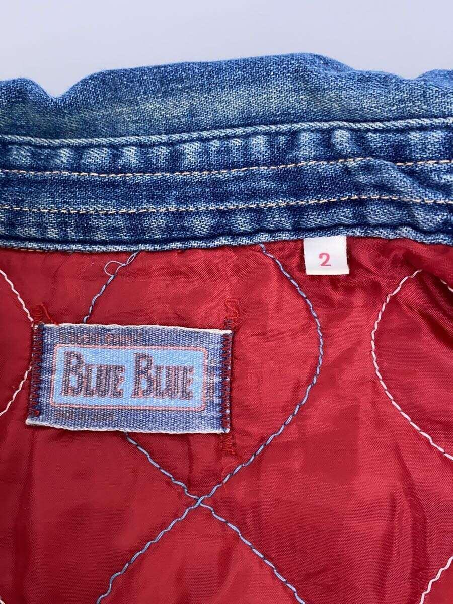 BLUE BLUE◆キルティングジャケット/2/-/IDG/無地_画像3