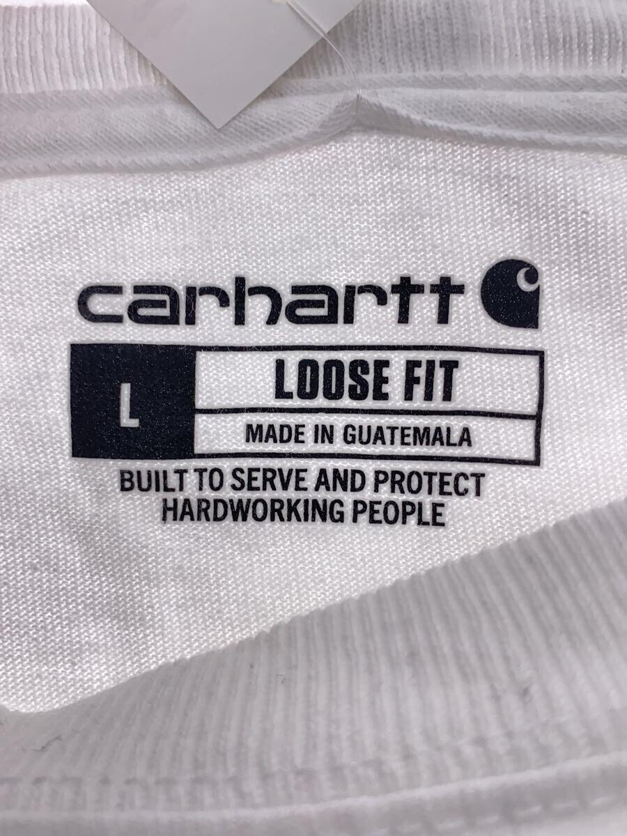 Carhartt◆Tシャツ/L/コットン/WHT/K87-WHT_画像3