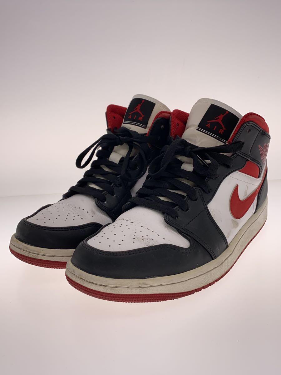 NIKE◆AIR JORDAN 1 MID_エアジョーダン 1 ミッド/27.5cm/RED_画像2