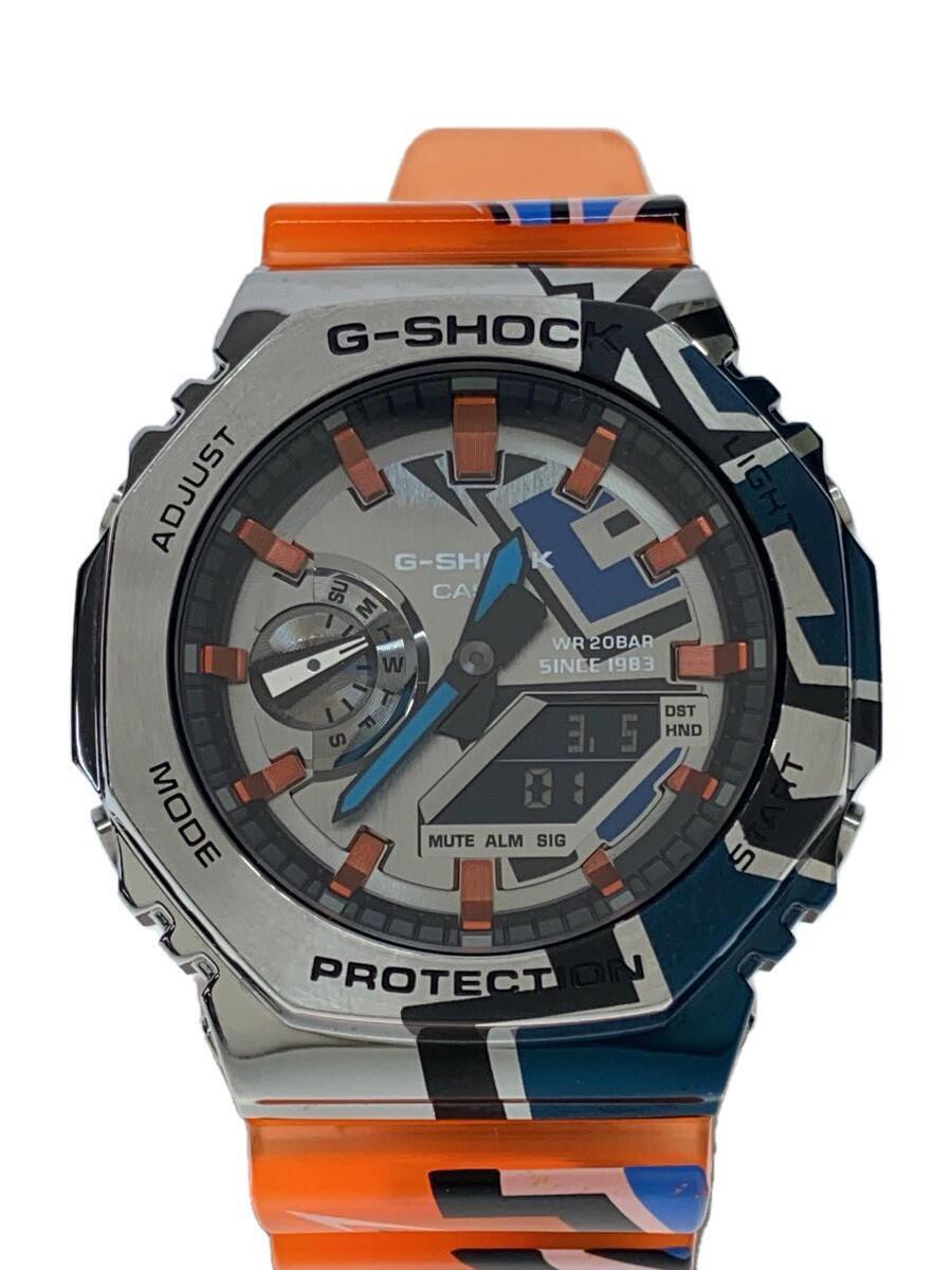 CASIO◆クォーツ腕時計_G-SHOCK/デジアナ/ORN/GM-2100SS-1AJR