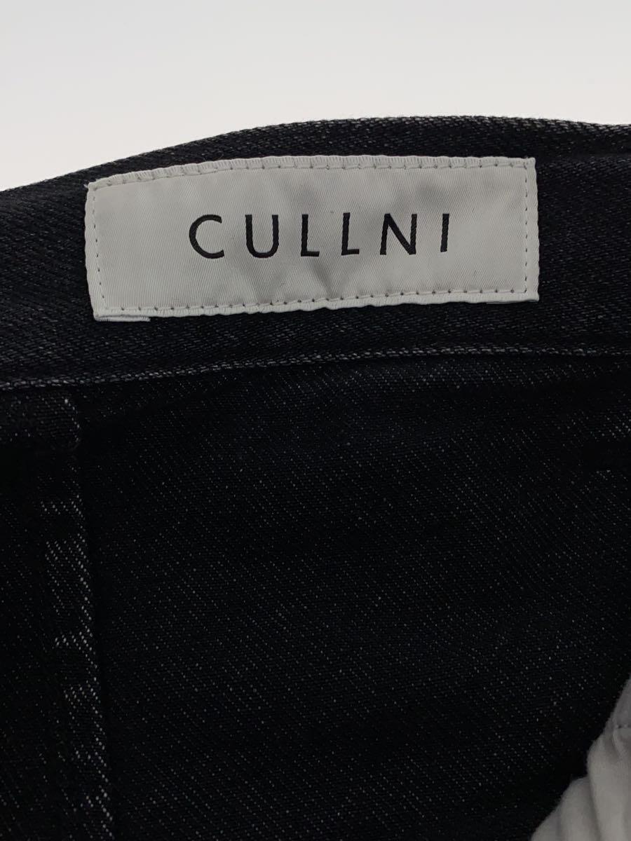 CULLNI◆ボトム/1/コットン/BLK/無地/21-AW-017_画像4