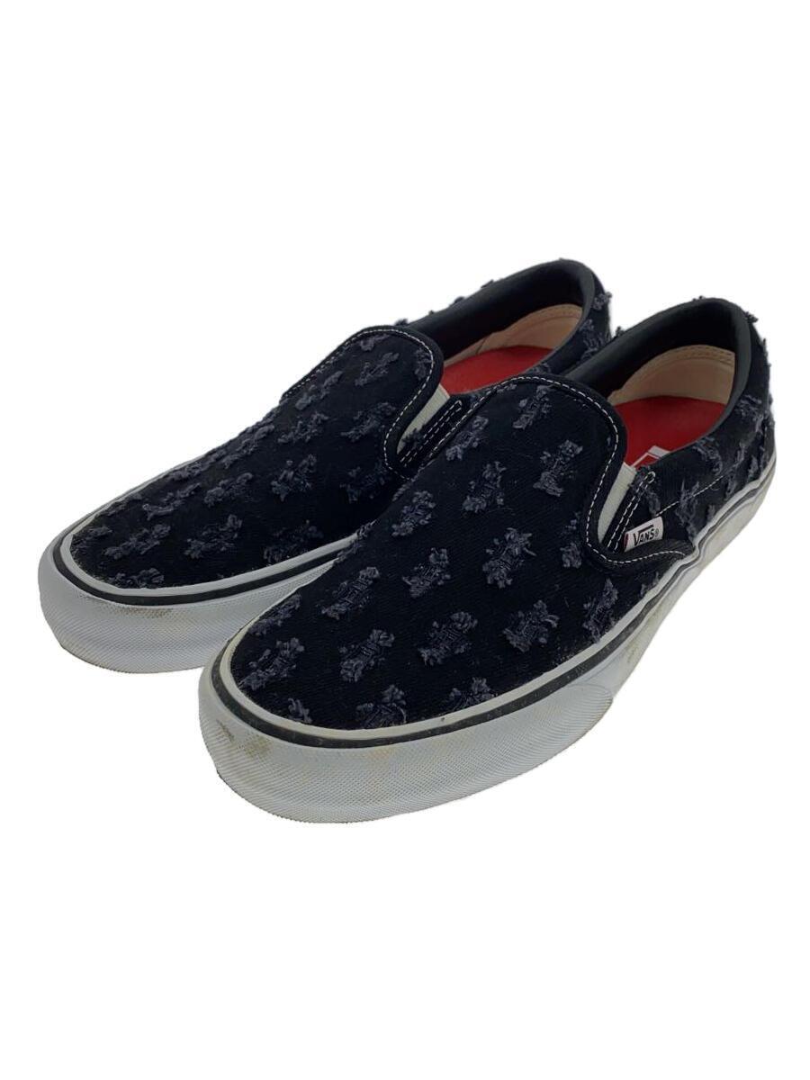 VANS◆20ss/Hole Punch Denim Slip-On Pro/スニーカー/28.5cm/BLK_画像2