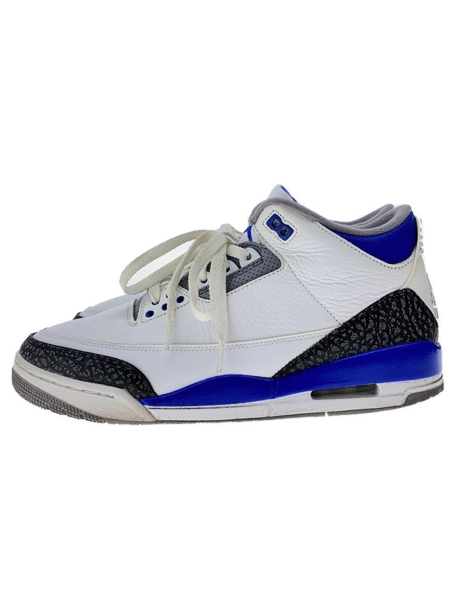 NIKE◆AIR JORDAN 3 RETRO_エアジョーダン 3 レトロ/29cm/ホワイト