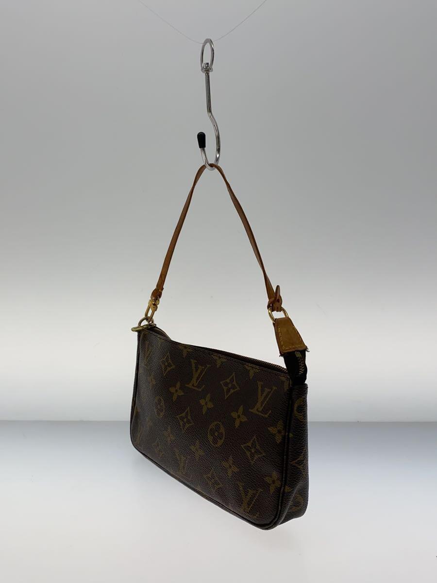 LOUIS VUITTON◆1)ポシェット・アクセソワール_モノグラム・キャンバス_BRW/PVC/BRW_画像2