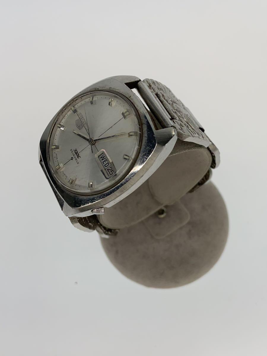 100%品質 SEIKO◇自動巻腕時計/アナログ/WHT/SLV/6106-7010 アナログ その他