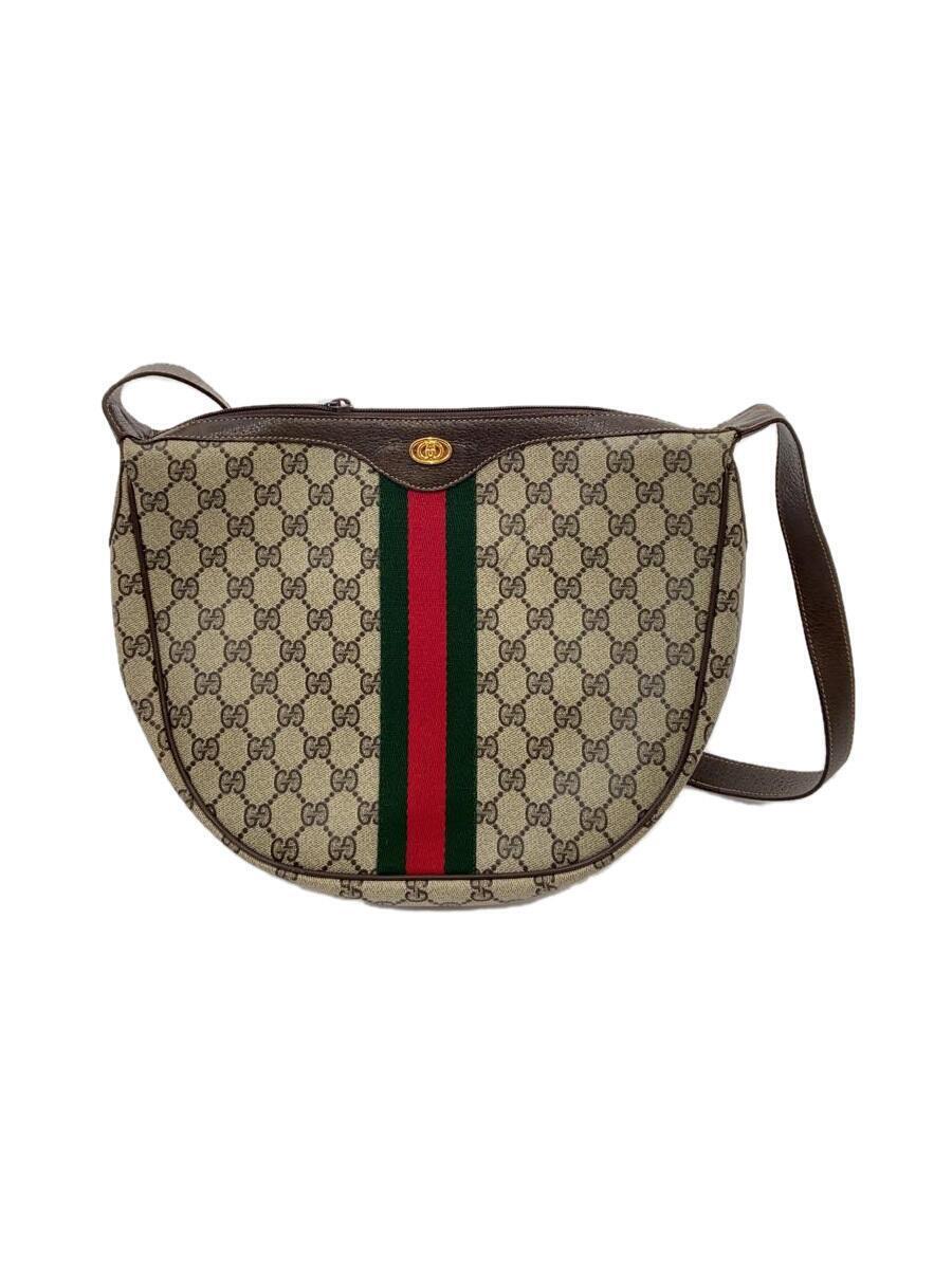 GUCCI◆ショルダーバッグ/オフィスディア/GGスモール/ベージュ/総柄/598125