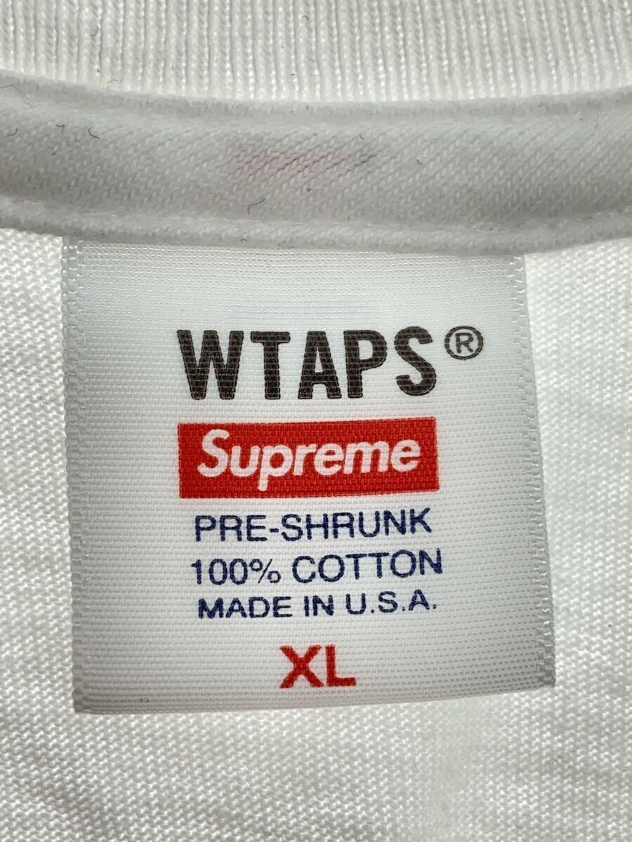 Supreme◆Tシャツ/XL/コットン/WHT/無地/Sic’em! Tee_画像3