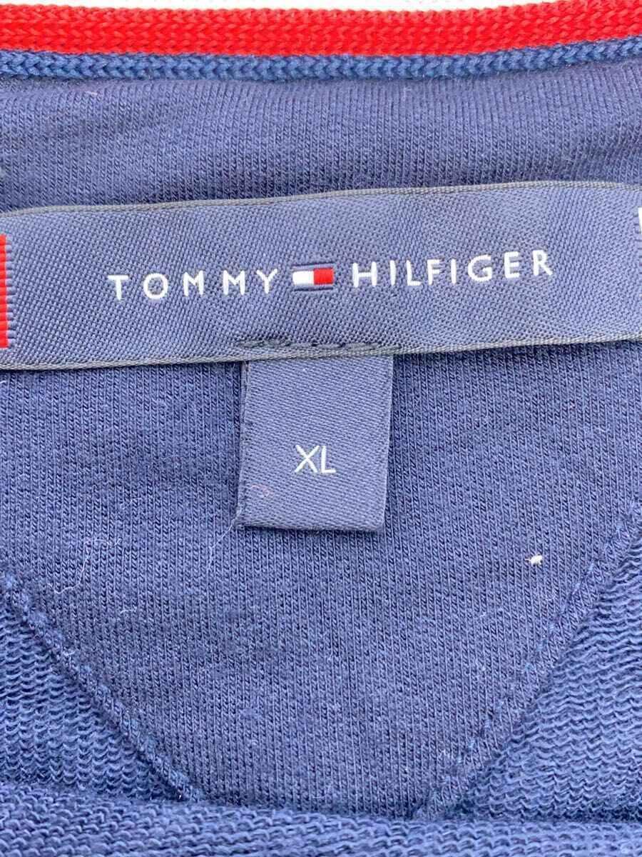 TOMMY HILFIGER◆長袖Tシャツ/XL/レーヨン/NVY_画像4