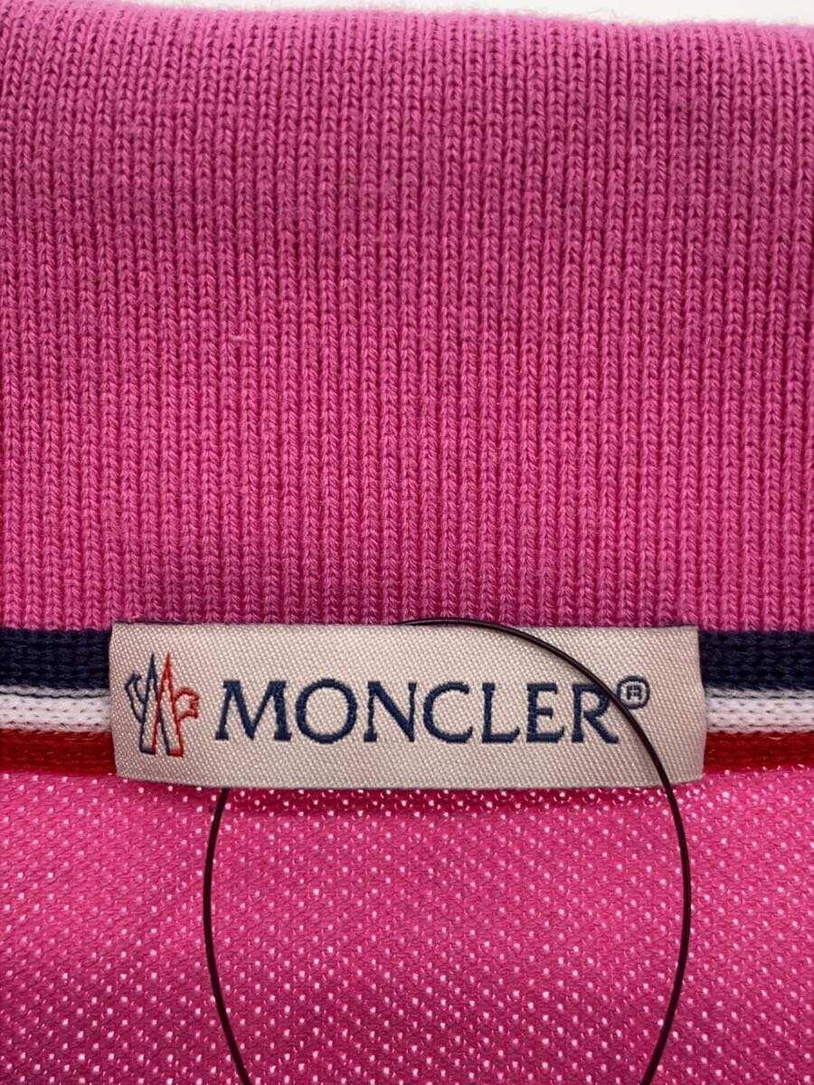 MONCLER◆ポロシャツ/XL/コットン/PNK/C-SCOM-18-1635_画像3