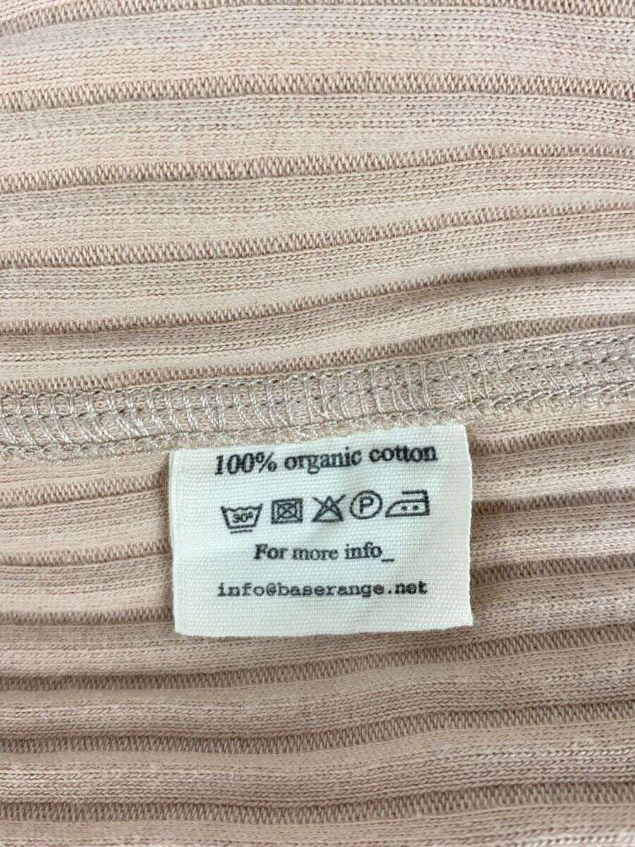 BASERANGE* long sleeve cut and sewn /XS/ cotton / pink 
