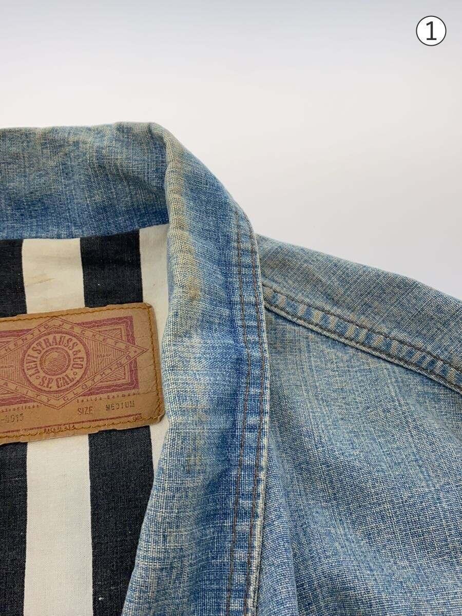 Levi’s◆Gジャン/M/コットン/IDG/75577-4915_画像6