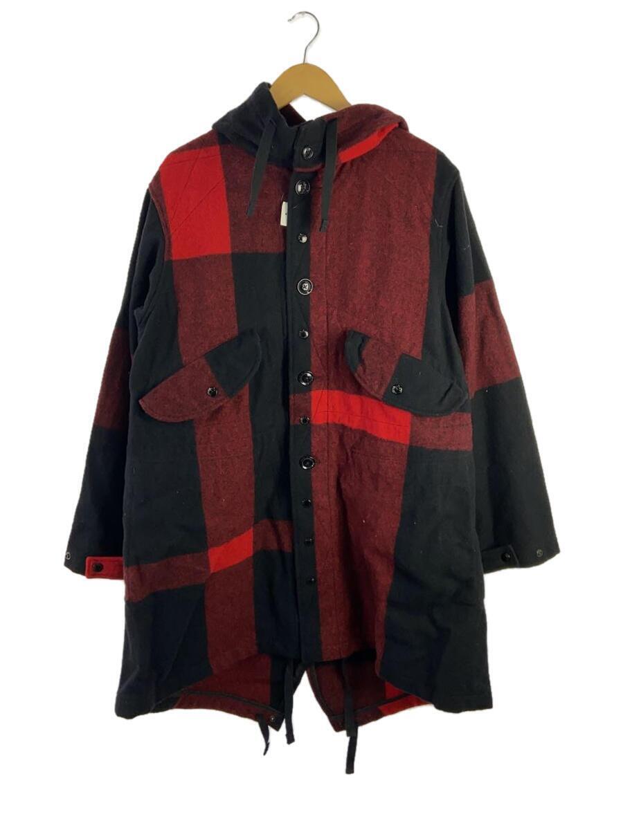 Engineered Garments◆コート/S/ウール/RED_画像1