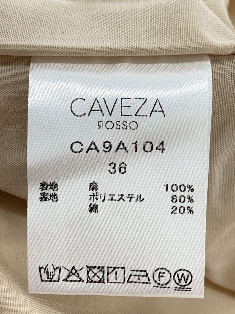 CAVEZA ROSSO◆ボトム/36/リネン/WHT/無地/CA9A104_画像5