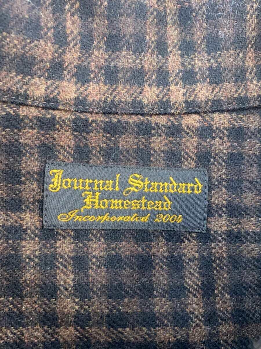 J.S Homestead(JOURNAL STANDARD HOMESTEAD)◆長袖シャツ/L/ウール/ブラウン/チェック/19-050-470-7000-3-0_画像3