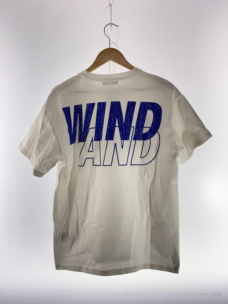 WIND AND SEA◆Tシャツ/S/コットン/WHT/無地_画像2