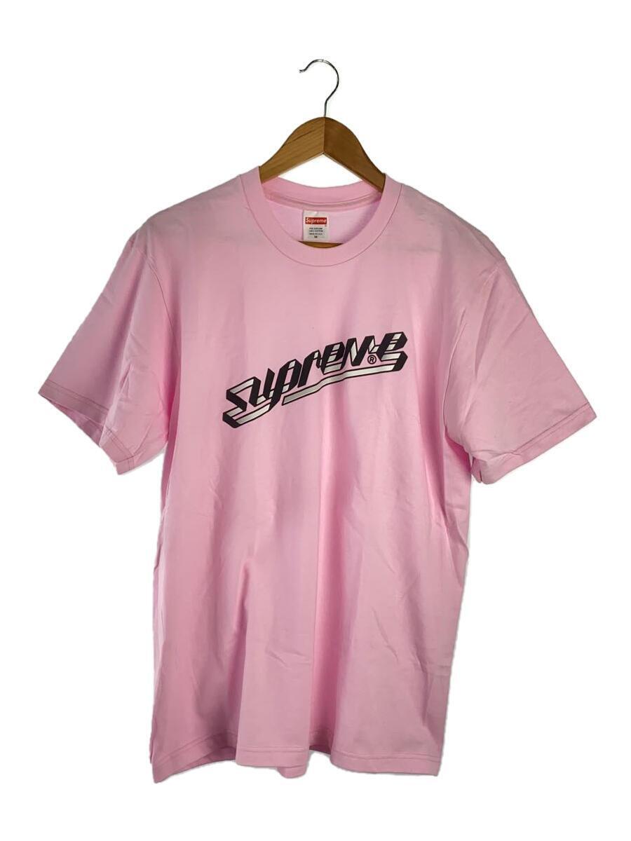 Supreme◆23AW/Banner Tee Light Pink/Tシャツ/M/コットン/PNK