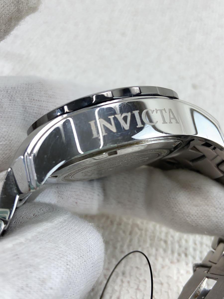 invicta◆クォーツ腕時計/アナログ/ステンレス/BLK/BLK/14339_画像7