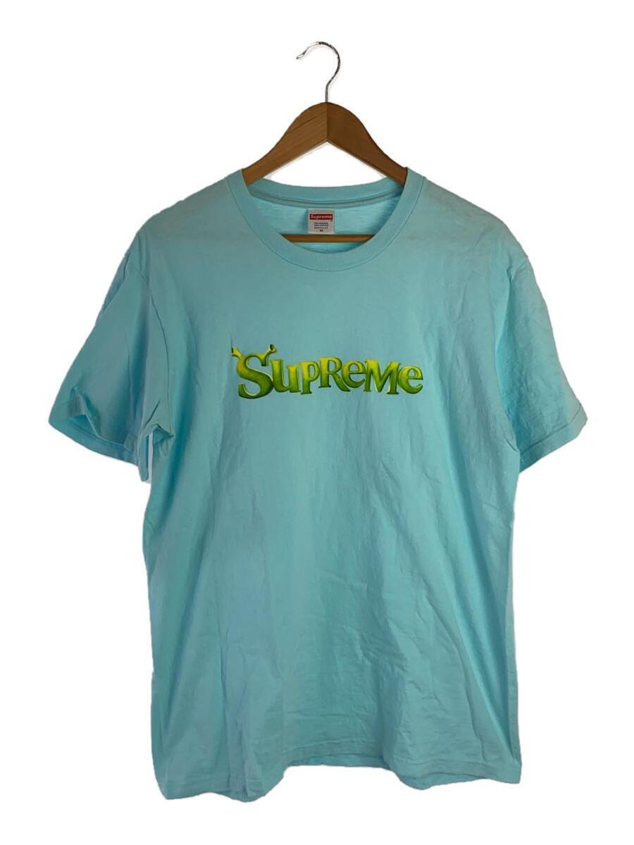 Supreme◆21AW/Shrek Tee/Tシャツ/M/コットン/BLU/無地