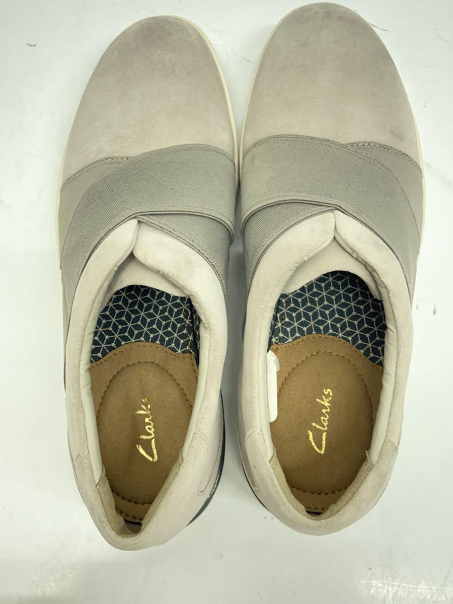 Clarks◆Stanway Easy/ローカットスニーカー/US7/GRY_画像3