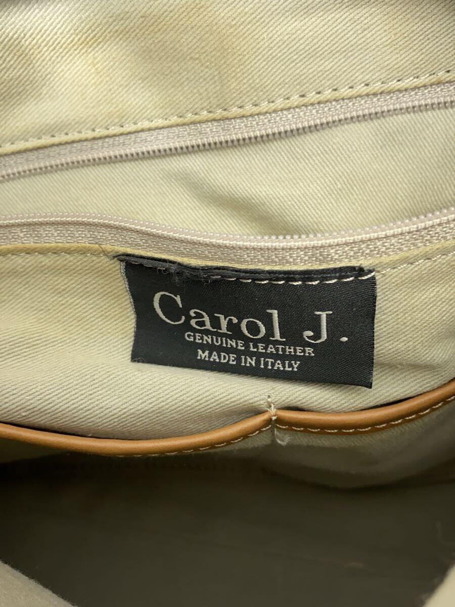 Carol J.◆ハンドバッグ/レザー/CML/無地_画像5