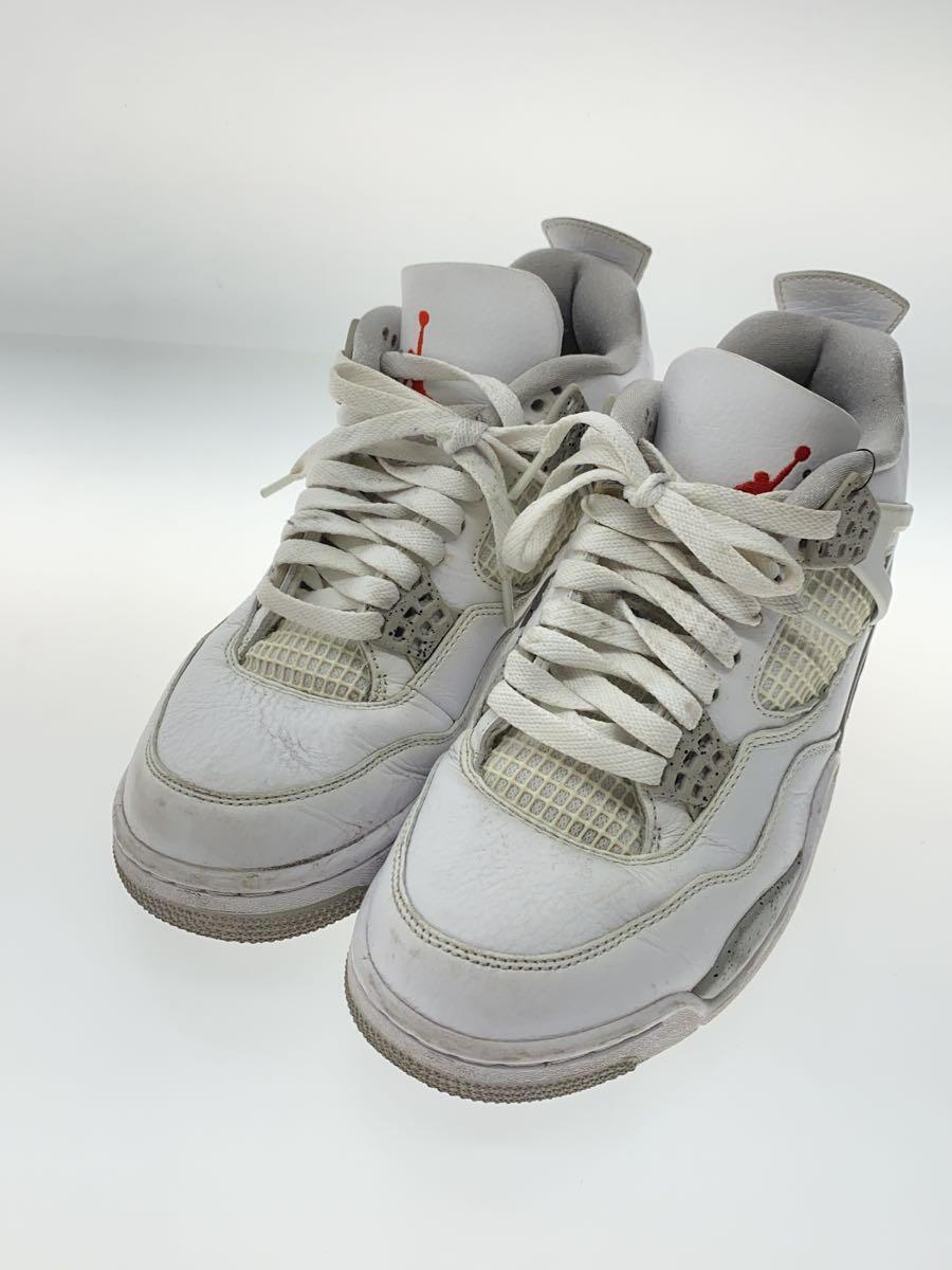 NIKE◆AIR JORDAN 4 RETRO_エア ジョーダン 4 レトロ/26cm/WHT_画像2