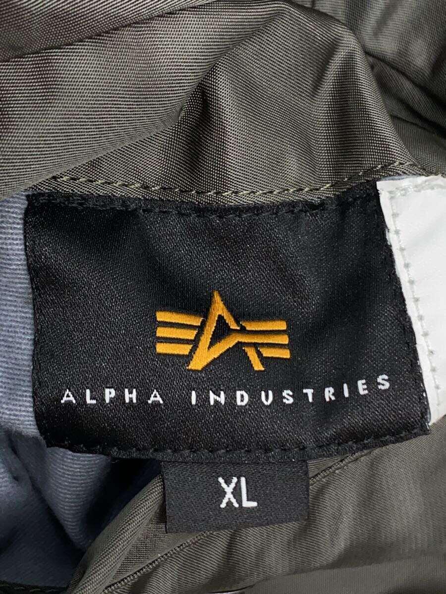 ALPHA INDUSTRIES◆ブルゾン/XL/ナイロン/KHK_画像3