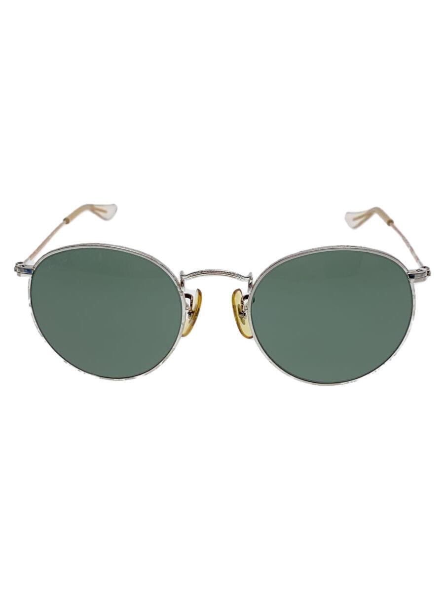 Ray-Ban◆サングラス/-/SLV/メンズ/ラウンドメタル/B&L社