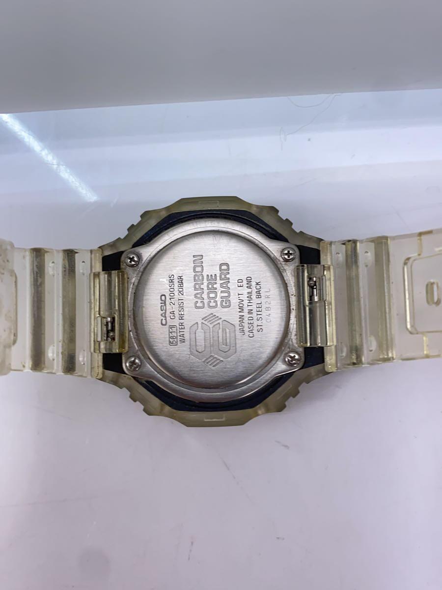 CASIO◆クォーツ腕時計/デジアナ/CLR/GA-2100SRSの画像3