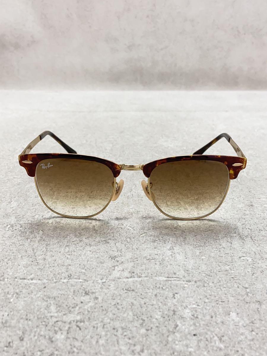 Ray-Ban◆CLUBMASTER/サングラス/BRW/BRW/メンズ/RB3716 9008/51