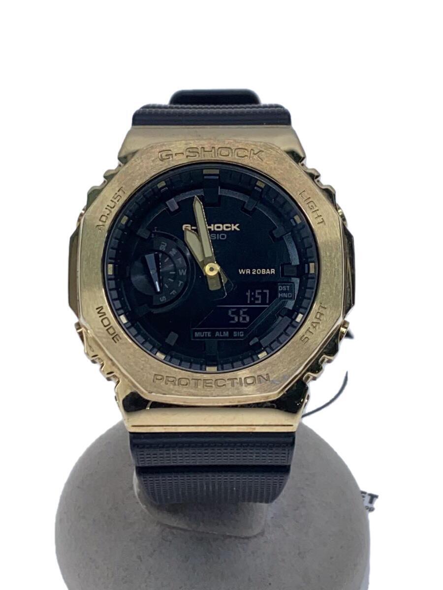 CASIO◆クォーツ腕時計_G-SHOCK/デジアナ/ラバー/ブラック/GM-2100G-1A9JF