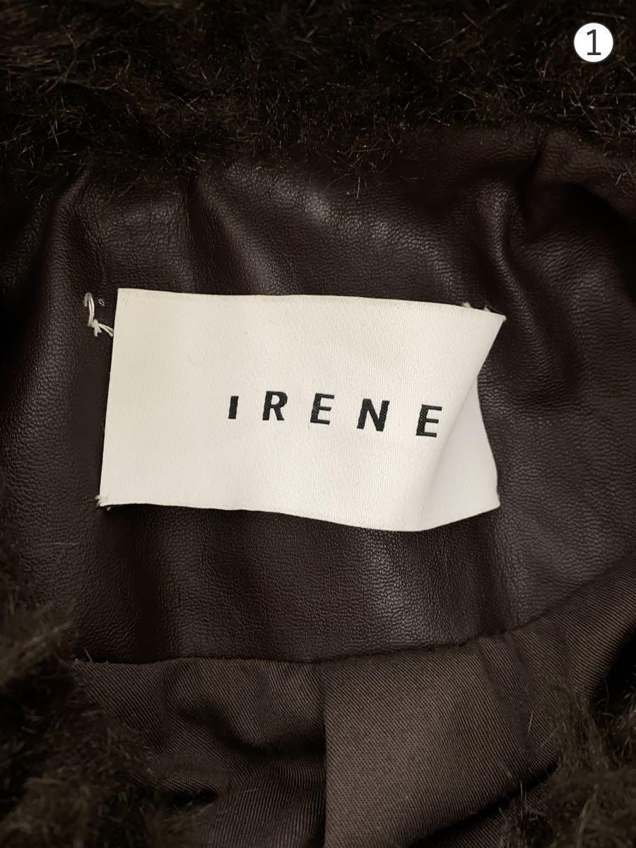 IRENE◆ジャケット/FUR HOODED LEATHER JACKET/36/フェイクレザー/ブラウン/21A84003_画像3