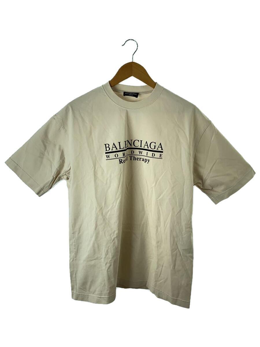 BALENCIAGA◆Tシャツ/XS/コットン/BEG