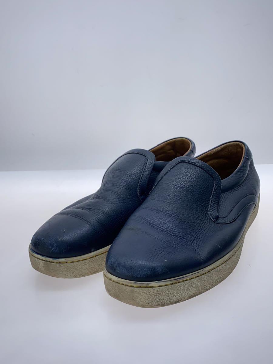 JOHN LOBB◆ローカットスニーカー/UK8.5/NVY/レザー_画像2