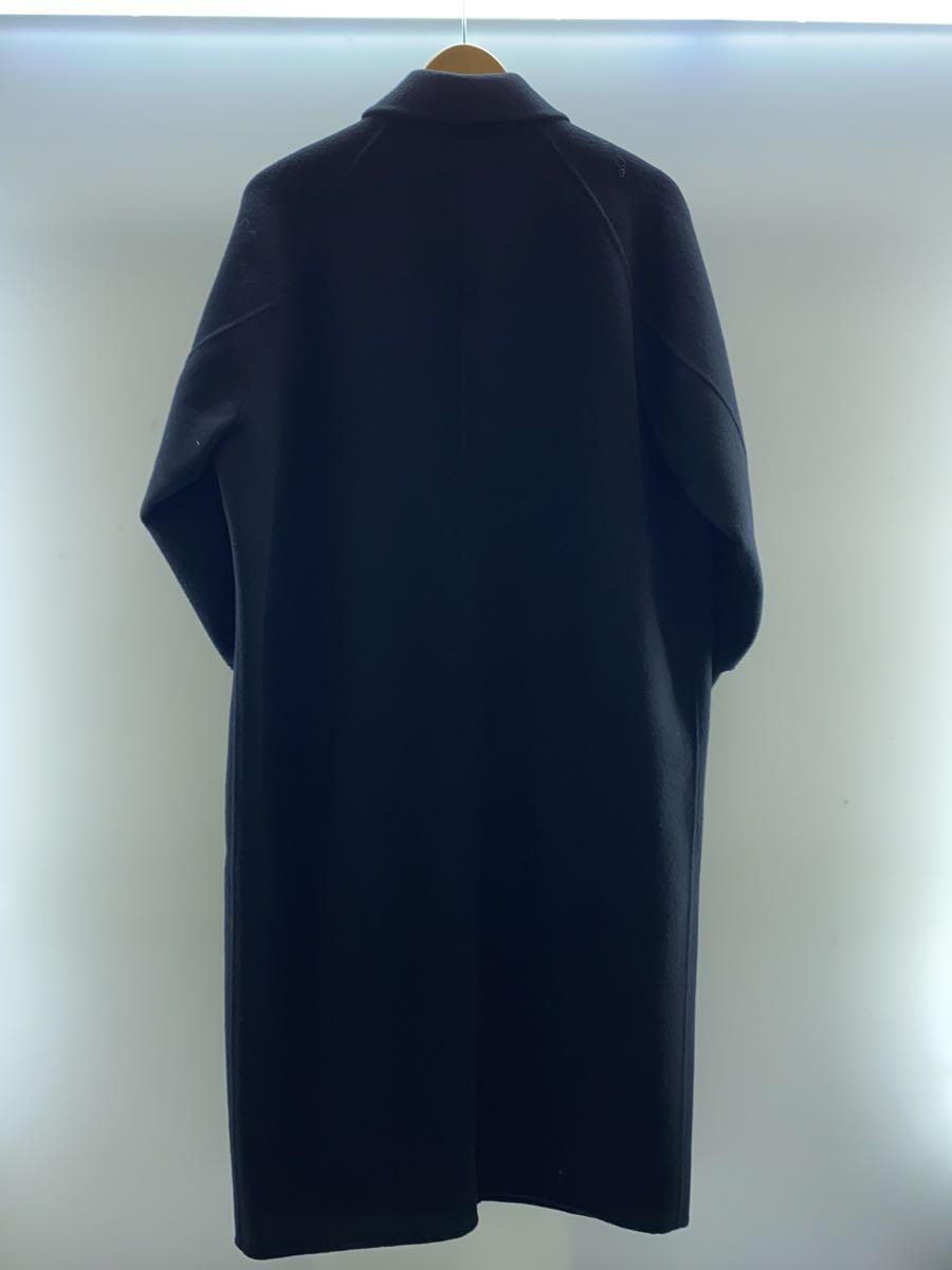 Audrey and John Wad◆Raglan L/S+Rib. LONG COAT/ステンカラーコート/S/ウール/BLK/h9204_画像2