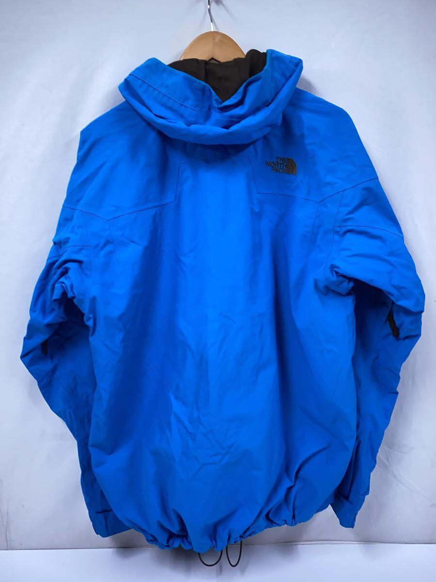 THE NORTH FACE◆ジャケット/L/ナイロン/BLU/無地/両袖口汚れ有り_画像2