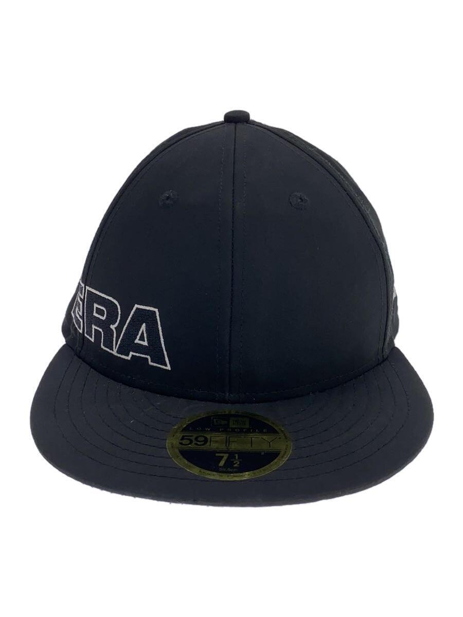 NEW ERA◆キャップ/7 1/2/コットン/BLK/無地/メンズの画像1