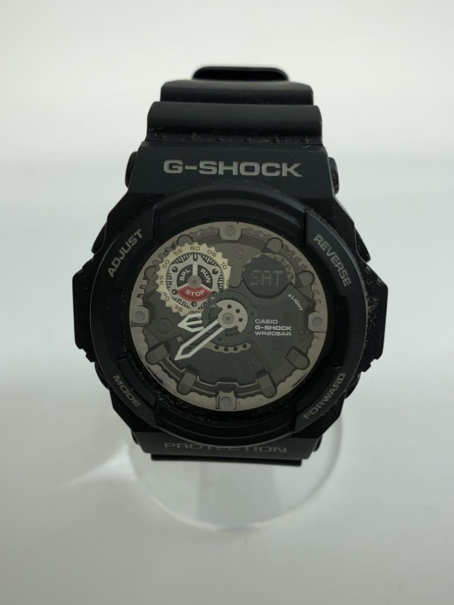 CASIO◆クォーツ腕時計・G-SHOCK/デジアナ/BLK/BLK/GA-300-1AJF