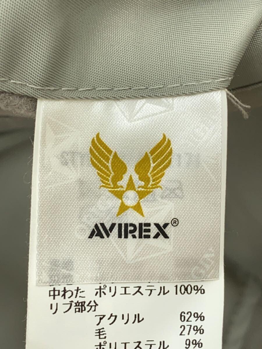 AVIREX◆MA-1/COMMERCIAL LOGO/リバーシブル/フライトジャケット/L/ナイロン/GRY/6102171_画像3