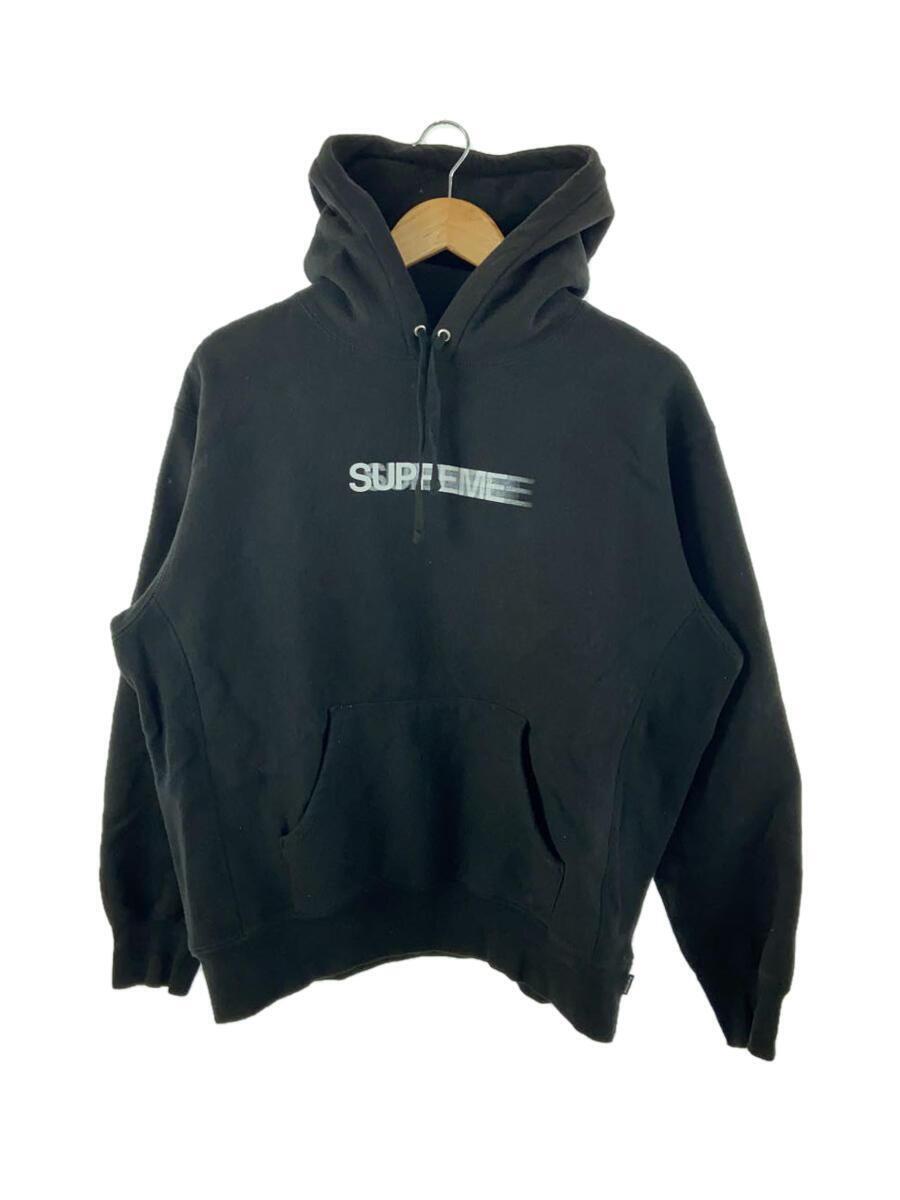 Supreme◆23SS/Motion Logo Hooded Sweatshirt/S/コットン/BLK/プリント