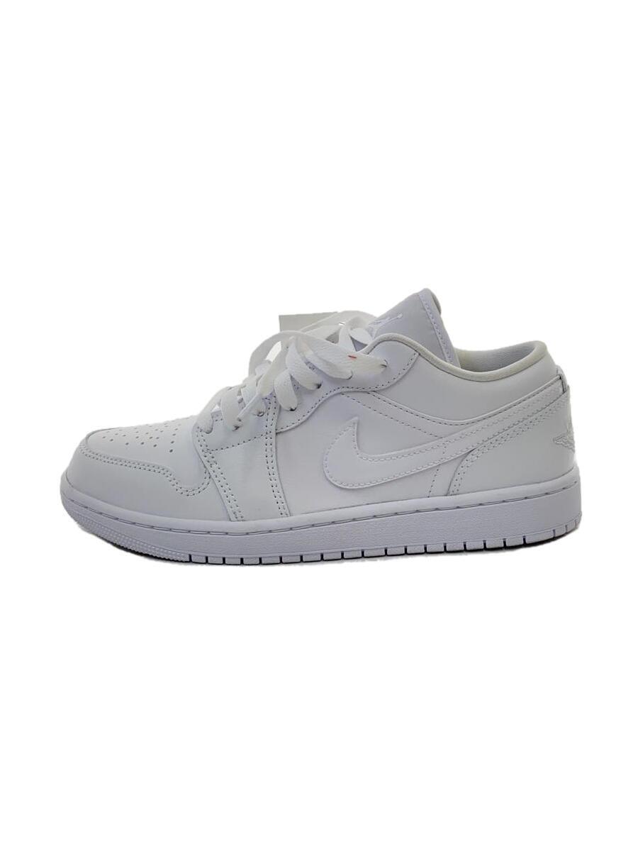 NIKE◆AIR JORDAN 1 LOW_エア ジョーダン 1 LOW/25cm/ホワイト/レザー/DV0990-111