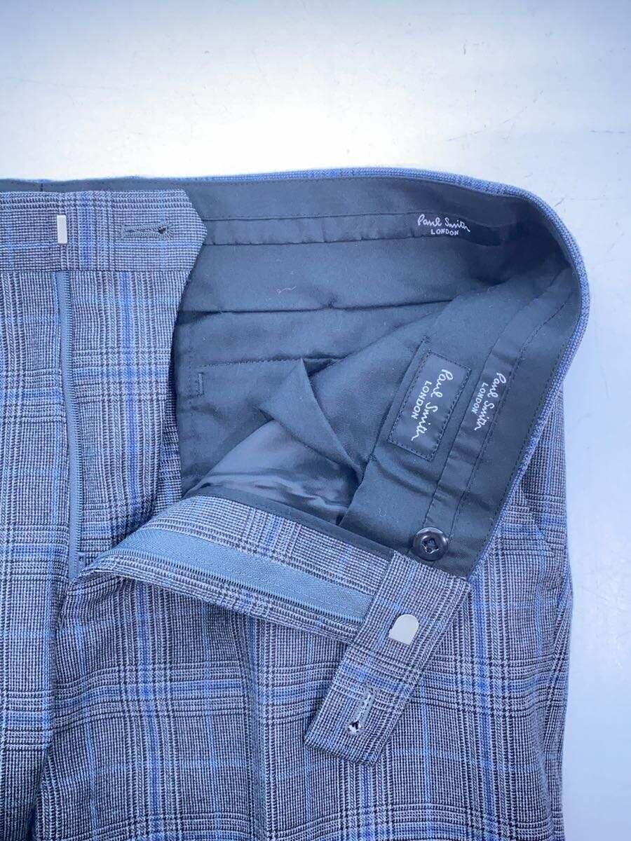 Paul Smith◆スラックスパンツ/-/ウール/GRY/チェック_画像3