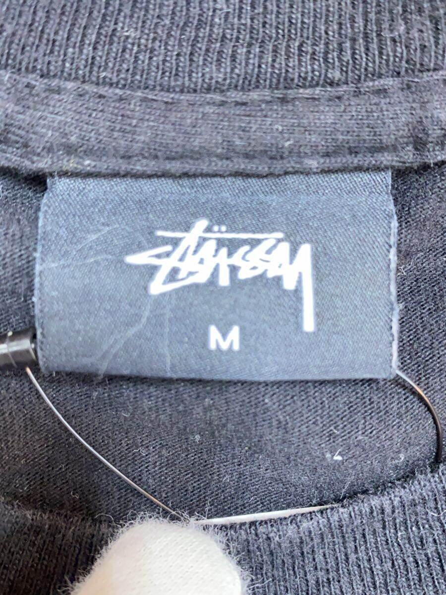 STUSSY◆Tシャツ/M/コットン/BLK_画像3