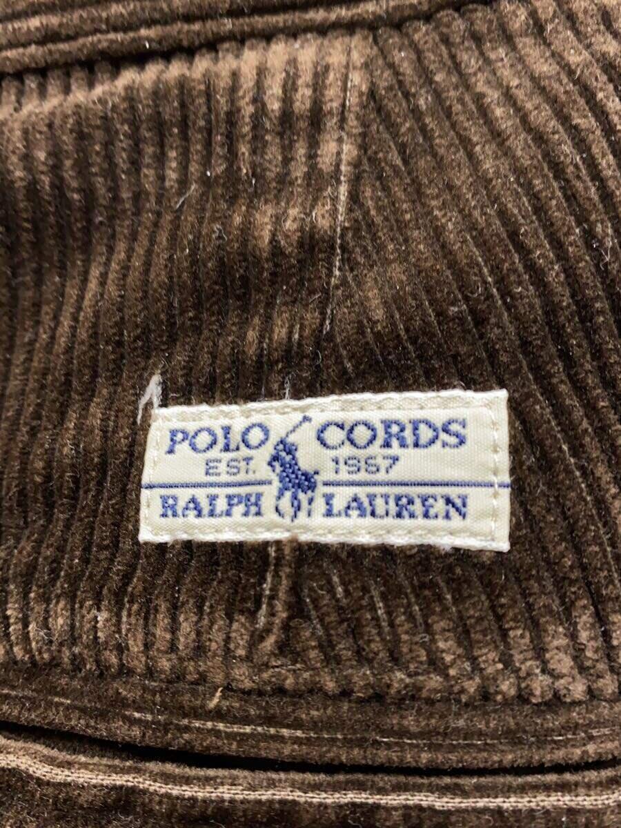 POLO RALPH LAUREN◆ANDREW PANT/POLO CORDS/ポロコーズ/2タック/32/コーデュロイ/BRW/無地_画像3